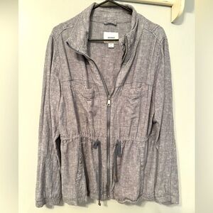 Old Navy Long Sleeve Jean Like Jacket Size XL